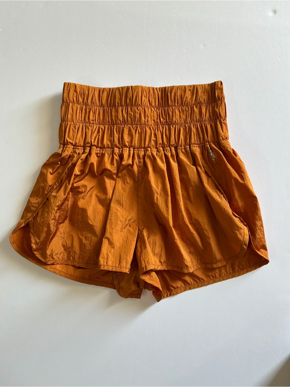 FP Movement by Free People Rust Orange Athletic High-Waist Shorts